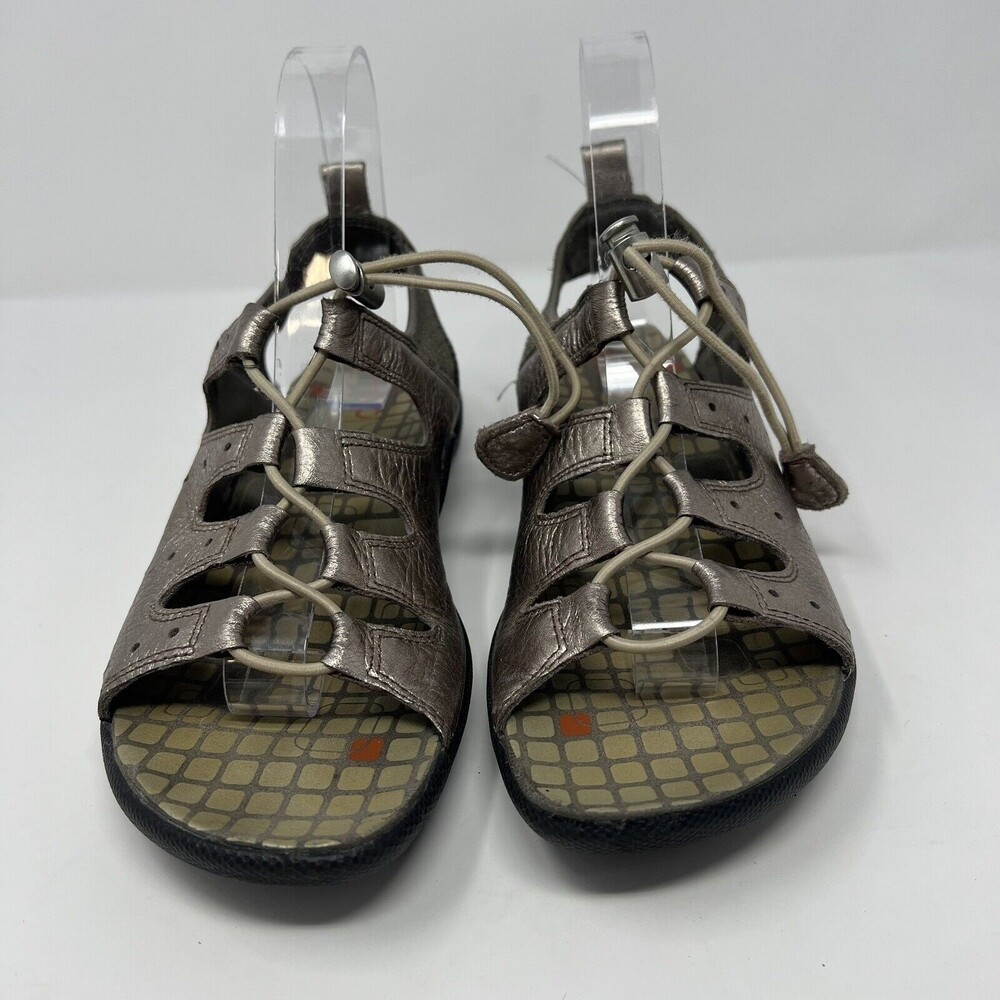 ECCO Jab Toglle Metallic Rose Gold Sling Back Sandals Women’s EU 38 US 7 - 7.5 - Picture 2 of 6